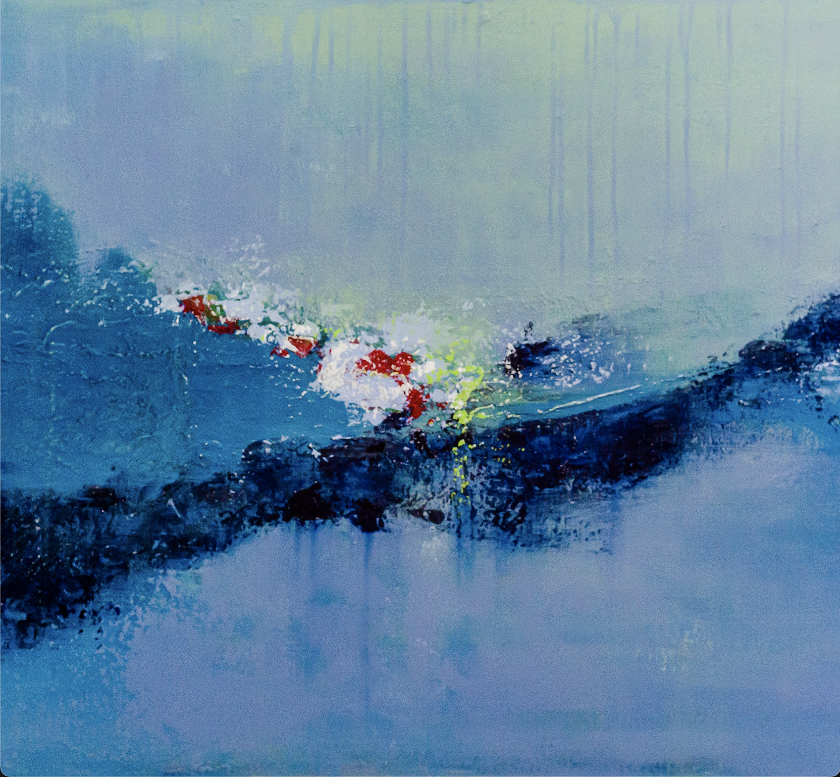 blue painting